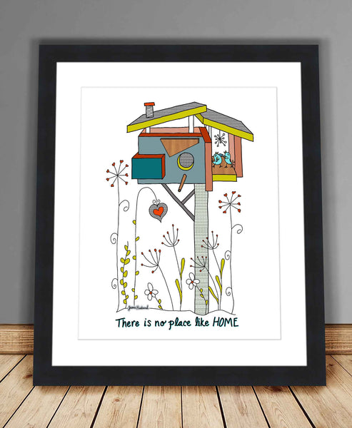 Custom Housewarming Art, birdhouse, modern, love, There is no place like home, Custom plaque, Home