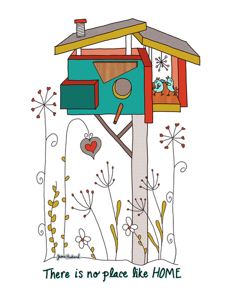 Custom Housewarming Art, birdhouse, modern, love, There is no place like home, Custom plaque, Home