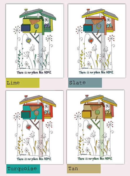 Custom Housewarming Art, birdhouse, modern, love, There is no place like home, Custom plaque, Home