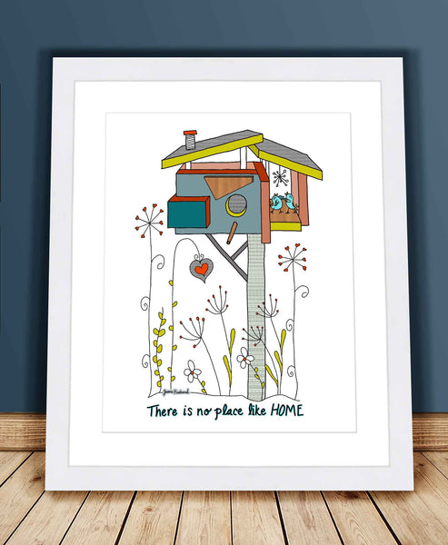 Custom Housewarming Art, birdhouse, modern, love, There is no place like home, Custom plaque, Home