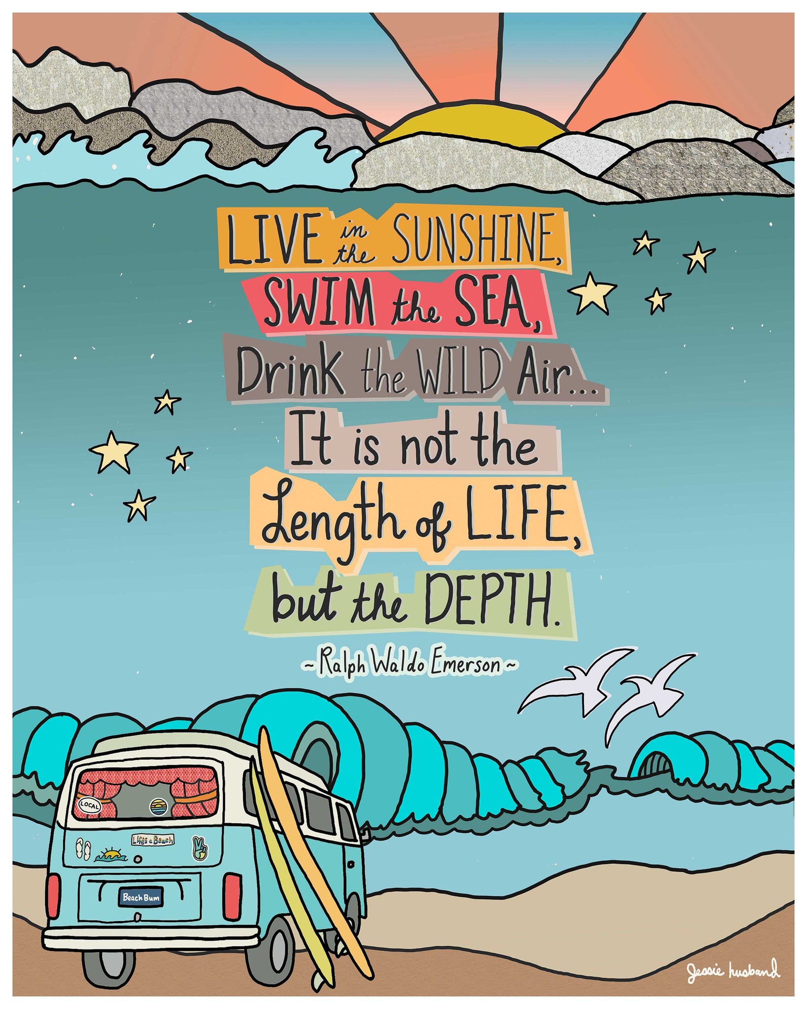 Ralph Waldo Emerson quote art