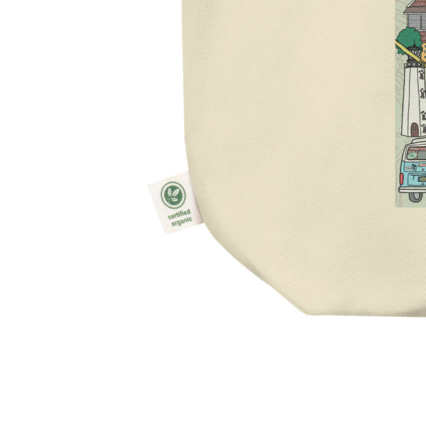 Map of Rehoboth Beach Cotton Large Tote Bag - Jessie husband