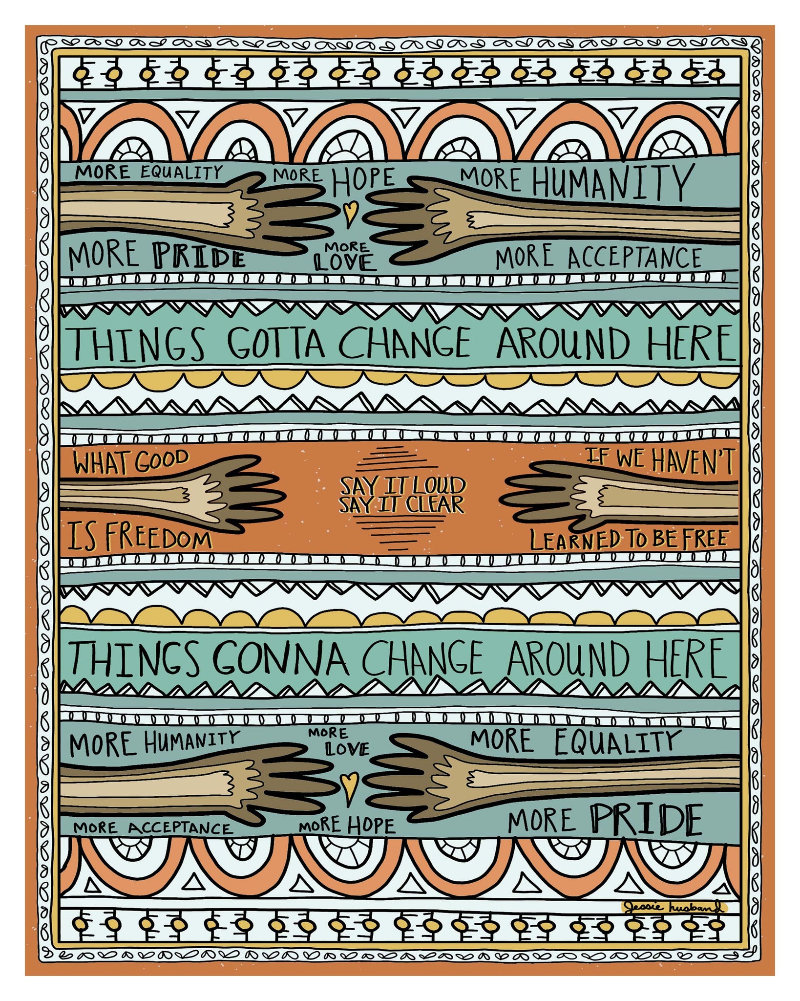 Equality, Hope, Humanity, Pride, Love, Acceptance and lyrics from Change by Mavis Staples - Jessie husband