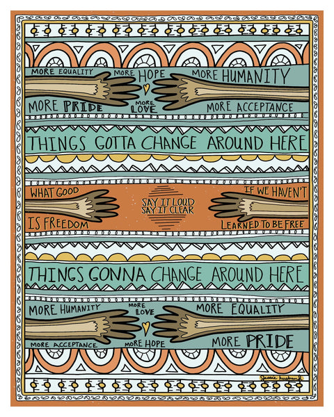 Equality, Hope, Humanity, Pride, Love, Acceptance and lyrics from Change by Mavis Staples - Jessie husband