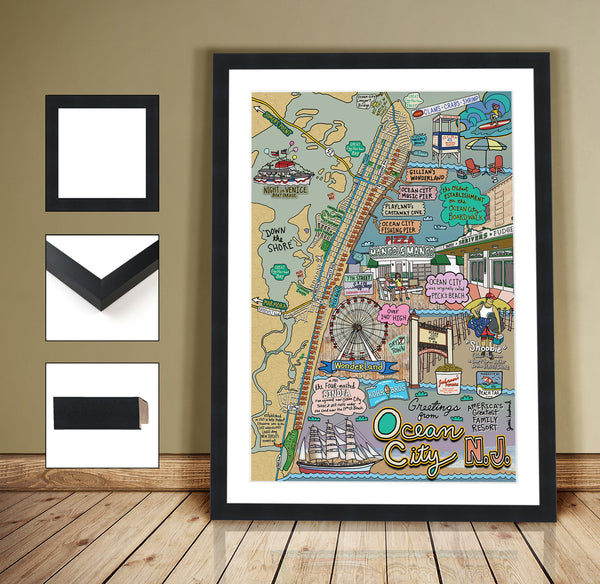 Map of Ocean City, New Jersey - Jessie husband