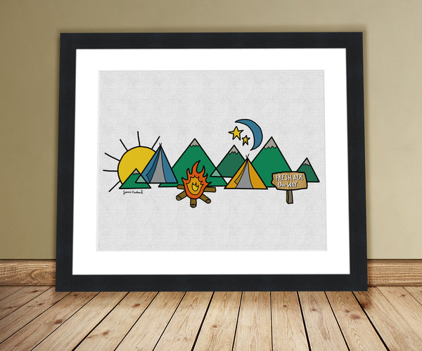 Fresh air this way (framing options available) - Jessie husband