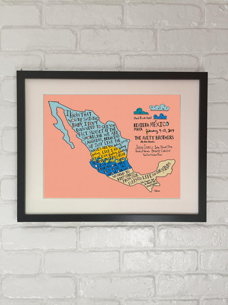 The Avett Brothers Beach Poster - 2017 - Jessie husband