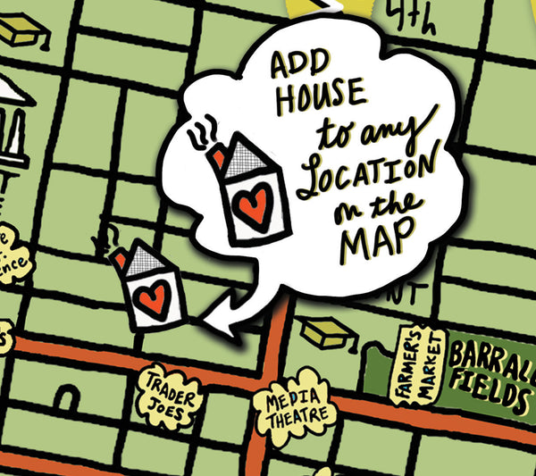 Map of Media, Pennsylvania (customization and framing options available) - Jessie husband