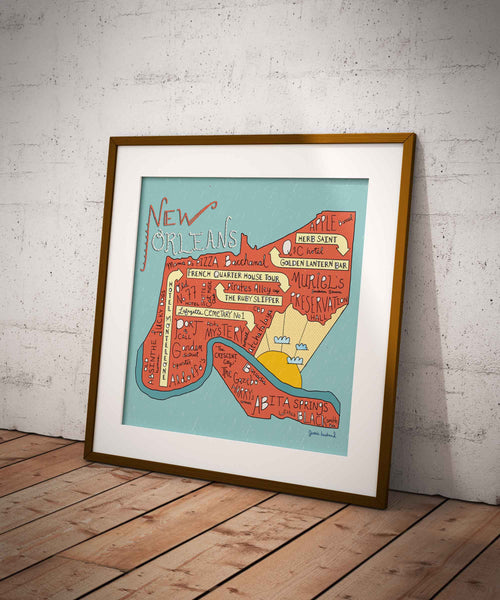 New Orleans, Louisiana Map - Jessie husband