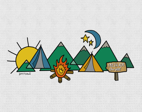 Fresh air this way (framing options available) - Jessie husband