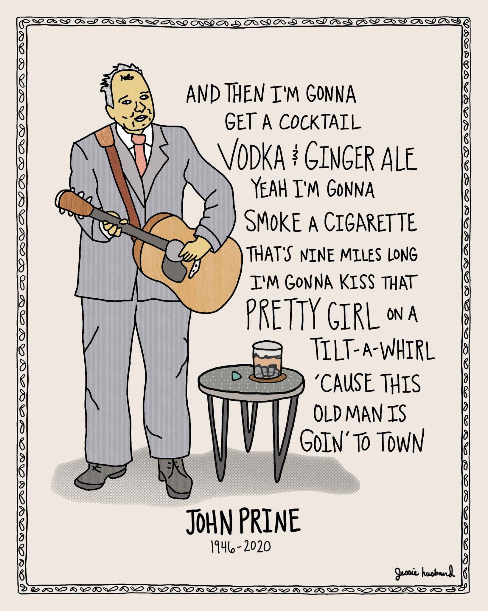 When I get to heaven, John Prine Lyrics - Jessie husband