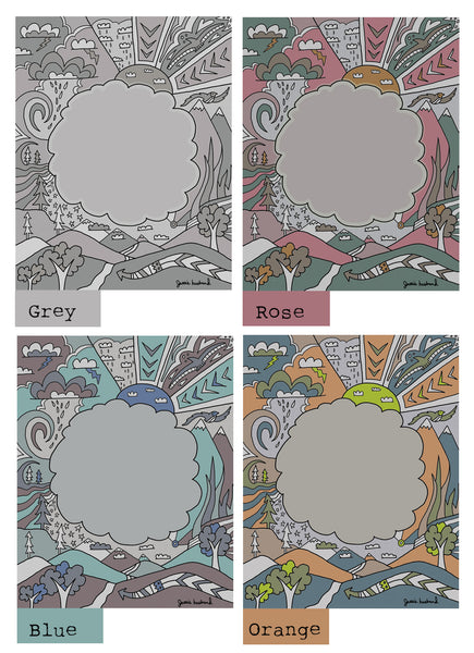 Custom Quote or Lyric Art, trees, arrows, sun, clouds - Jessie husband