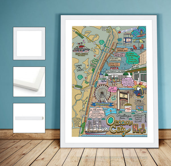 Map of Ocean City, New Jersey - Jessie husband