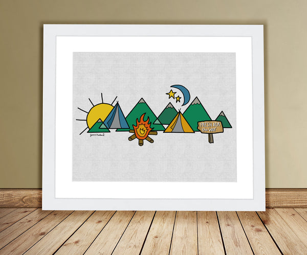 Fresh air this way (framing options available) - Jessie husband