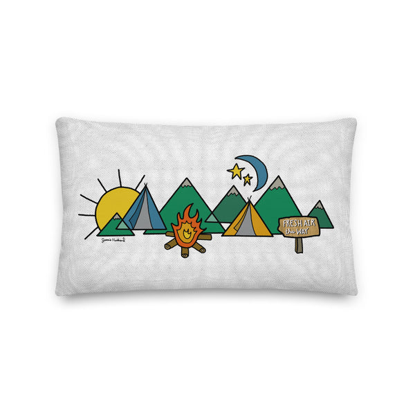 Fresh Air This Way Camp Pillow - Jessie husband