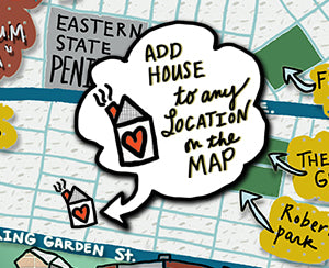 Map of Fairmount, Philadelphia (customization and framing options available) - Jessie husband