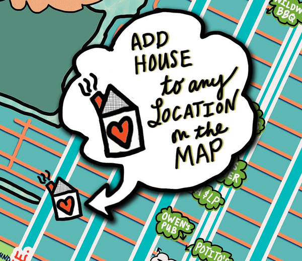 Map of North Wildwood, New Jersey (customization and framing options available) - Jessie husband