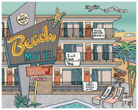 The Avett Brothers Beach Poster - 2020 - Jessie husband