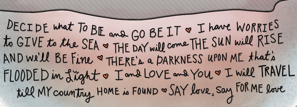 The Best of Avett Lyrics Print - Jessie husband