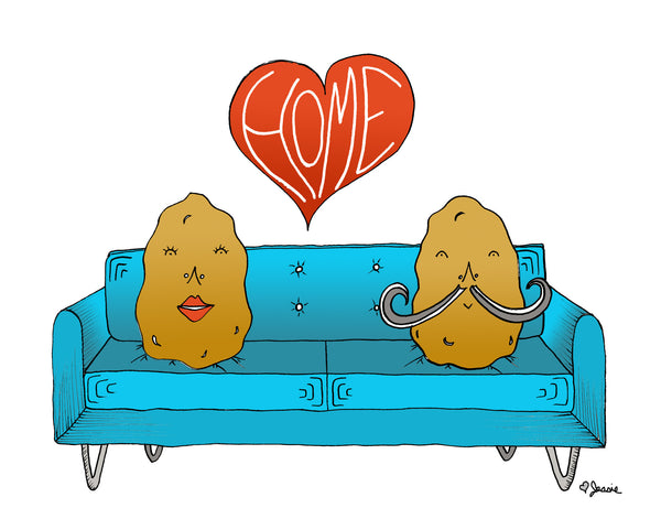 Couch Potato Home Print - Jessie husband