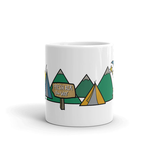 Fresh Air This Way Mug - Jessie husband